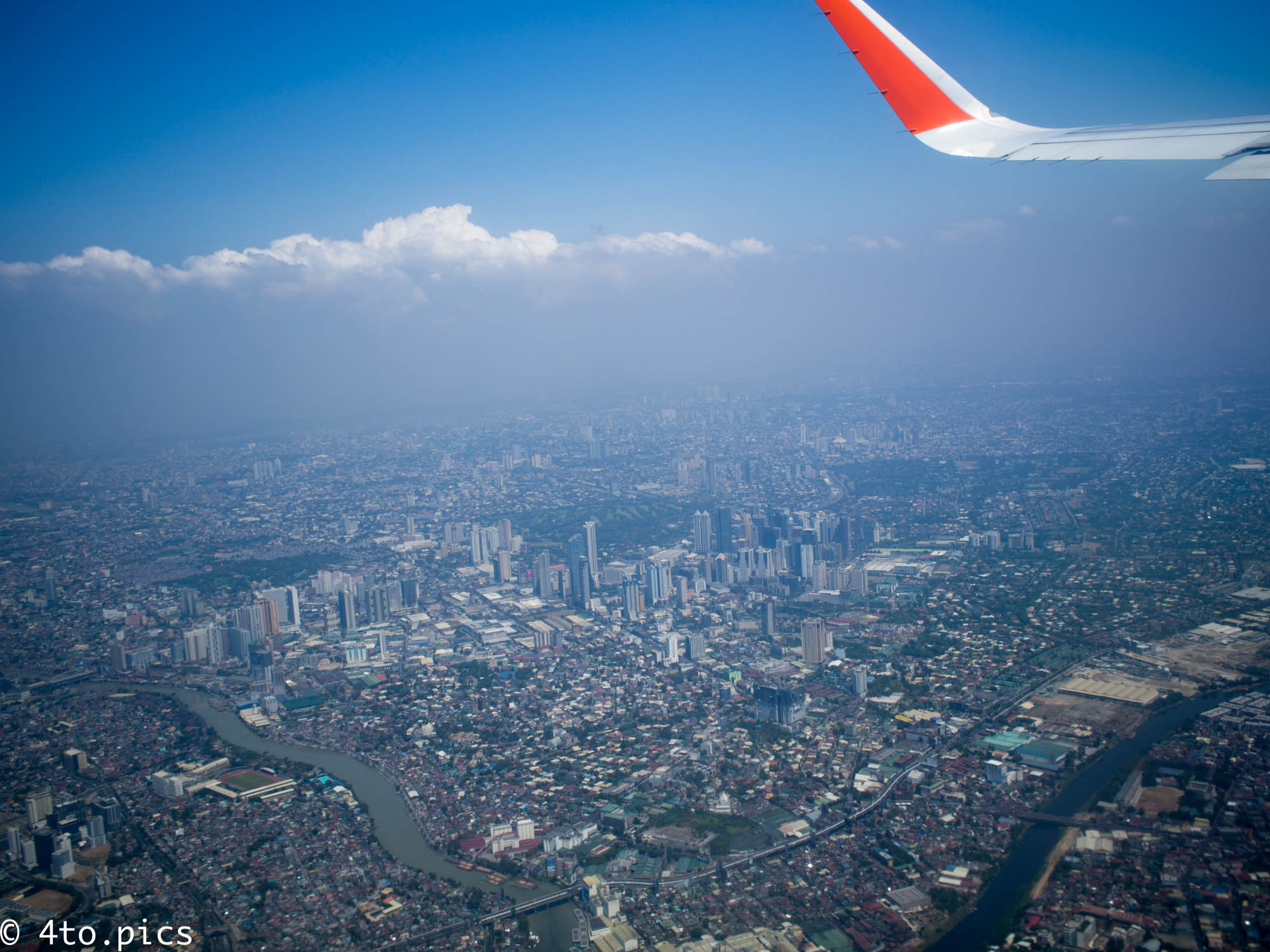 シンガポール上空写真